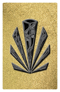 DF35T 602 BK SH GD Black Sunburst Shimmer Gold Background